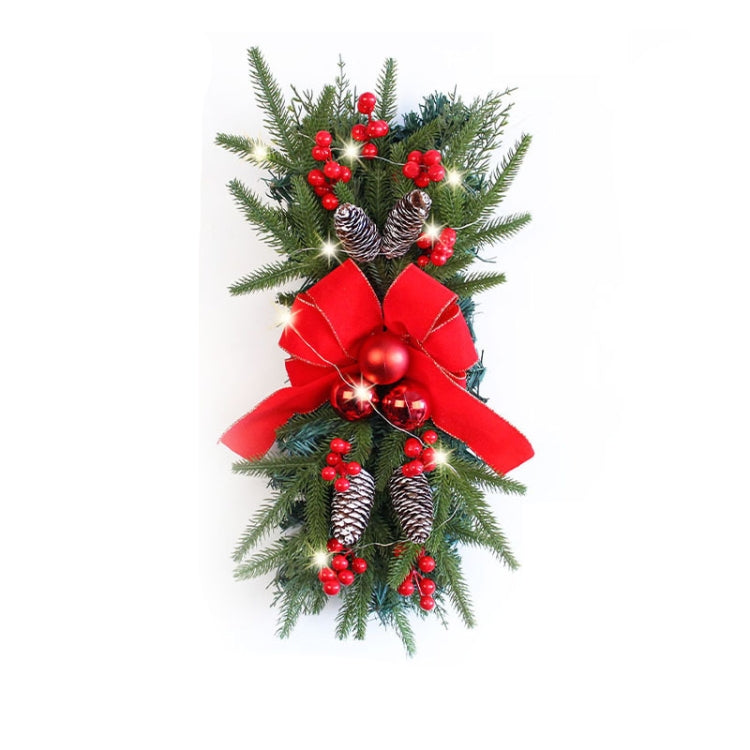 Christmas Wreath Rattan Door Pendant Decoration
