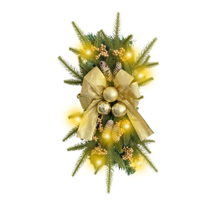 Christmas Wreath Rattan Door Pendant Decoration
