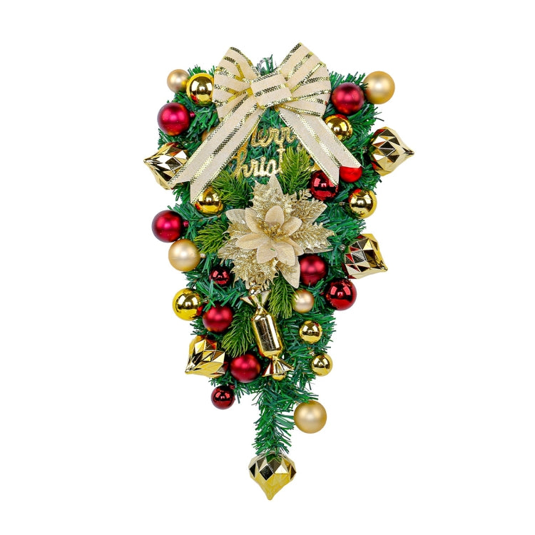Christmas Wreath Rattan Door Pendant Decoration