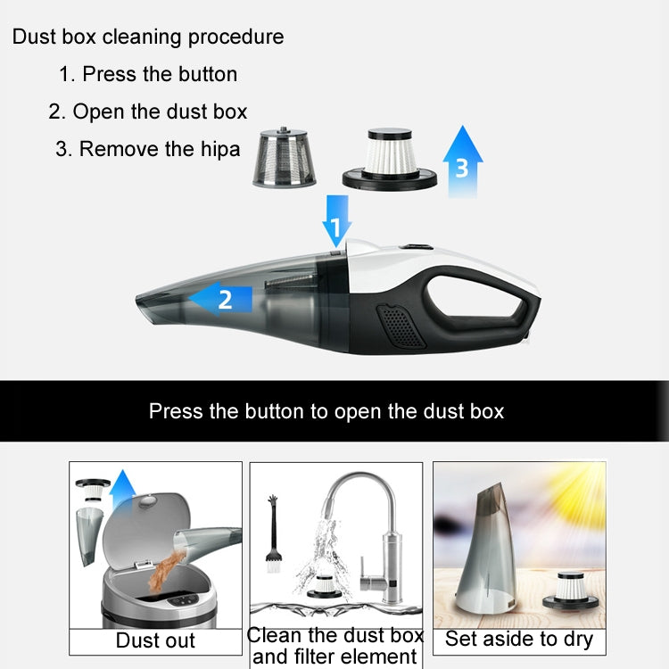 Car Handheld Portable Vacuum Cleaner With Strong Suction