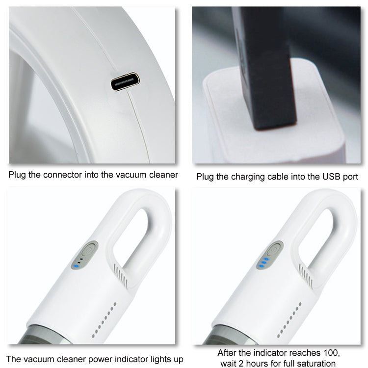 Wireless Car-mounted High-power Suction Handheld Vacuum Cleaner
