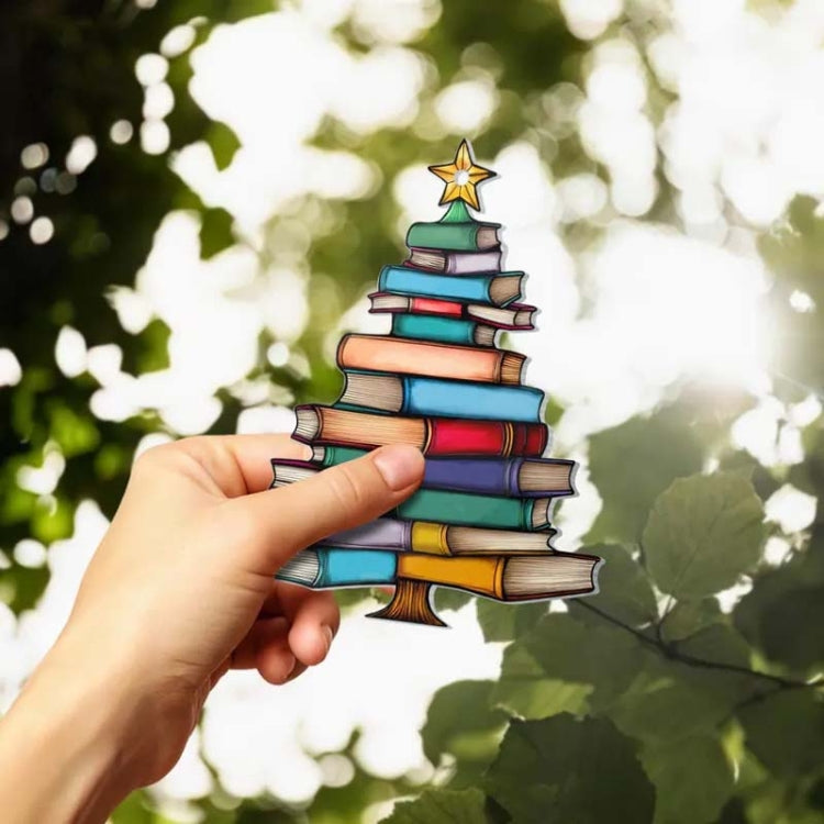 Christmas Tree Shape Acrylic Personalized Book Decoration Pendant