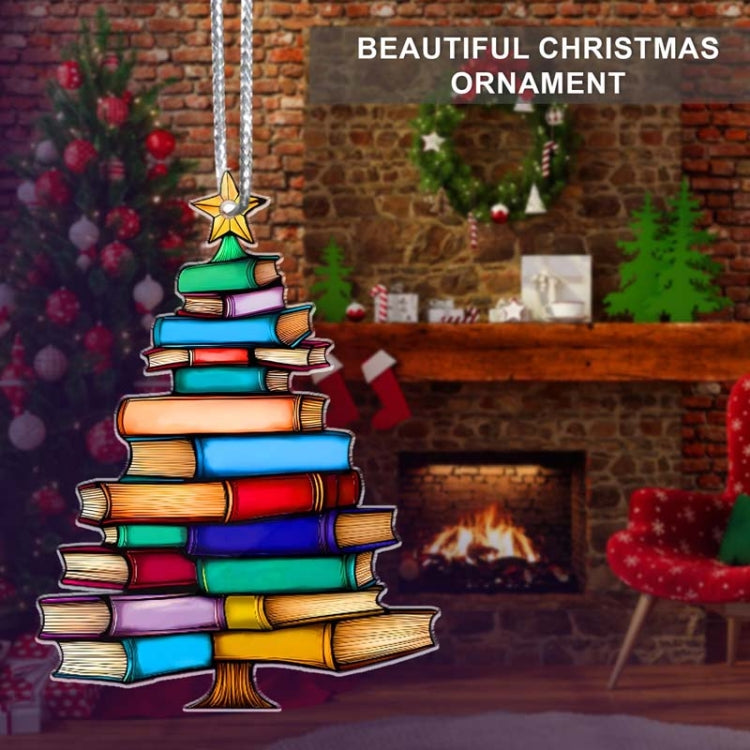 Christmas Tree Shape Acrylic Personalized Book Decoration Pendant