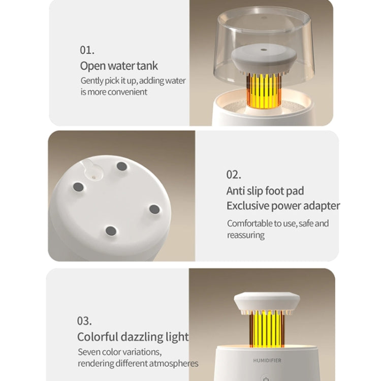 Raindrop Candlelight Aromatherapy Diffuser Air Humidifier with Colorful Lights