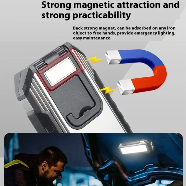 Flat Work Light LED Work Auto Repair Light USB Rechargeable Repair Light With Magnetic Attachment