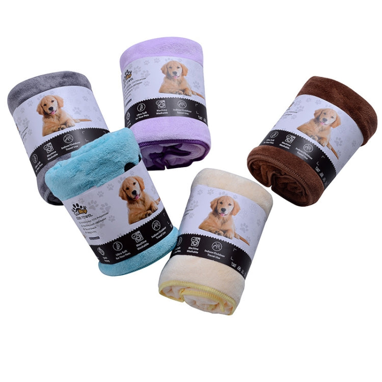 Pet Microfiber Absorbent Towel Cat Dog Bath Cleaning Towel