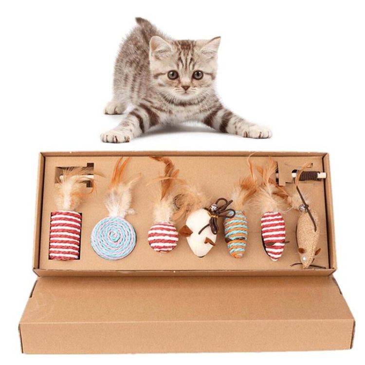 7pcs / Set Pet Teasing Cats Toys Combination Kit