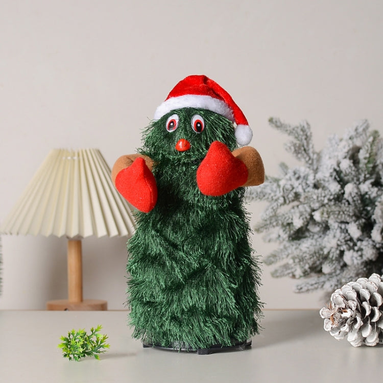 Funny Rotating Electric Christmas Tree Dancing and Singing Santa Doll Toys