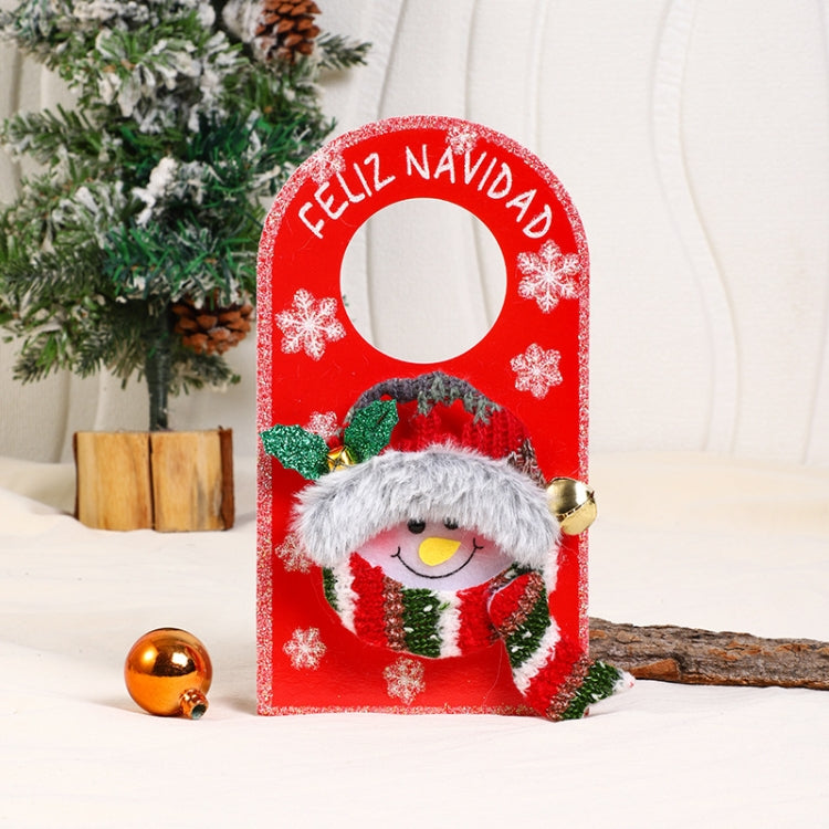 Christmas Cartoon Doorknob Hanging Decoration Mall Window Festive Decoration