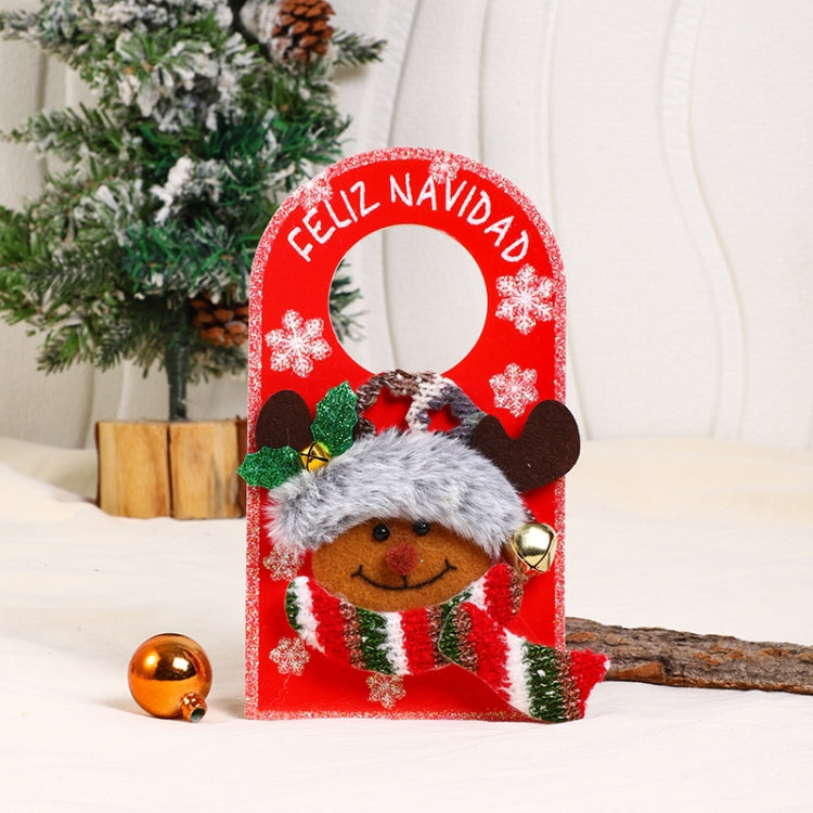 Christmas Cartoon Doorknob Hanging Decoration Mall Window Festive Decoration