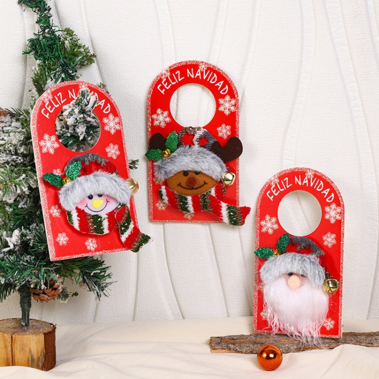 Christmas Cartoon Doorknob Hanging Decoration Mall Window Festive Decoration