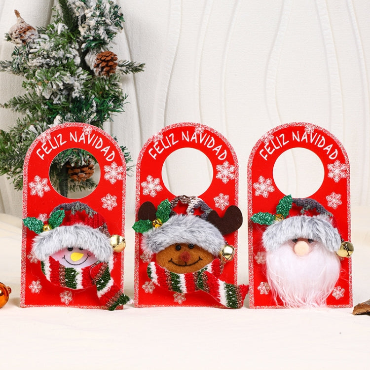 Christmas Cartoon Doorknob Hanging Decoration Mall Window Festive Decoration