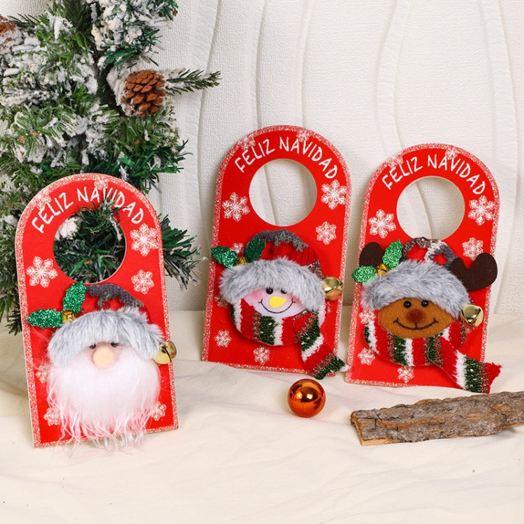Christmas Cartoon Doorknob Hanging Decoration Mall Window Festive Decoration