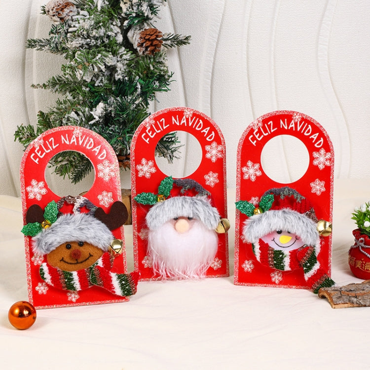 Christmas Cartoon Doorknob Hanging Decoration Mall Window Festive Decoration