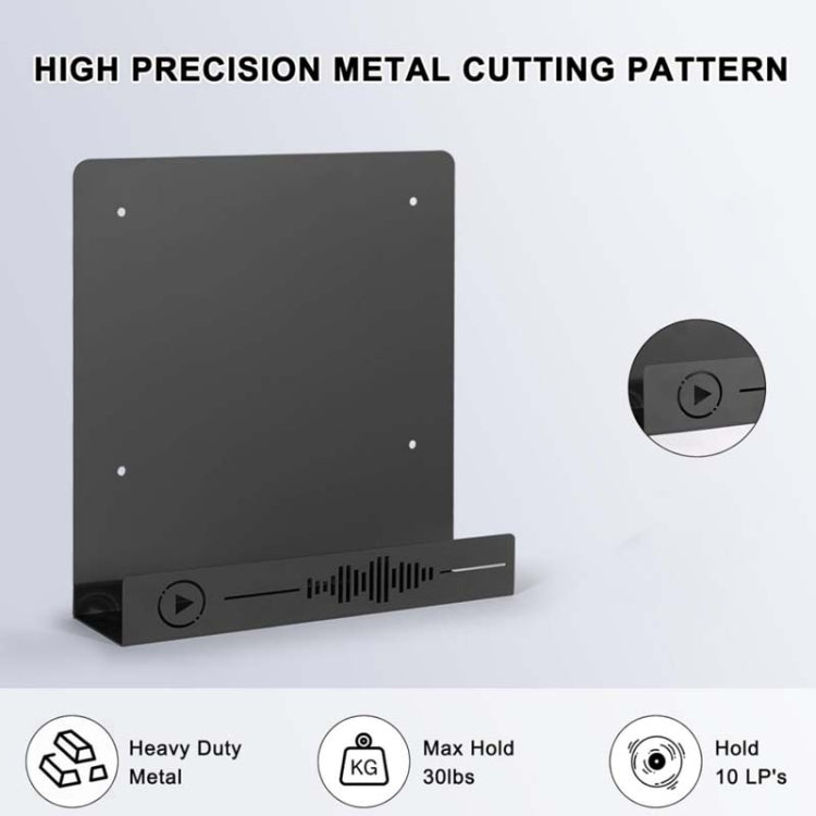 Vinyl Record Storage Wall Mounted Display Rack