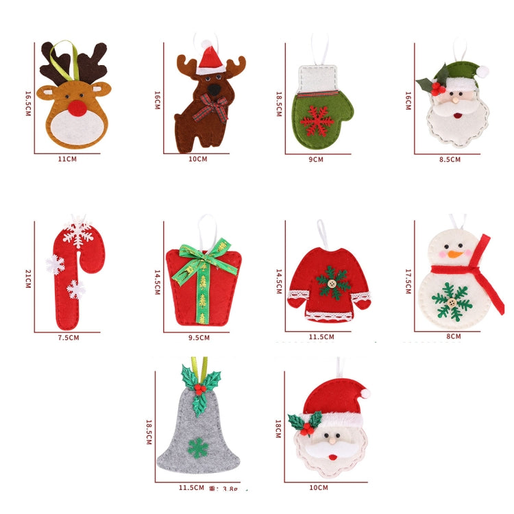 Non-woven Christmas Decorations Christmas Tree Pendants