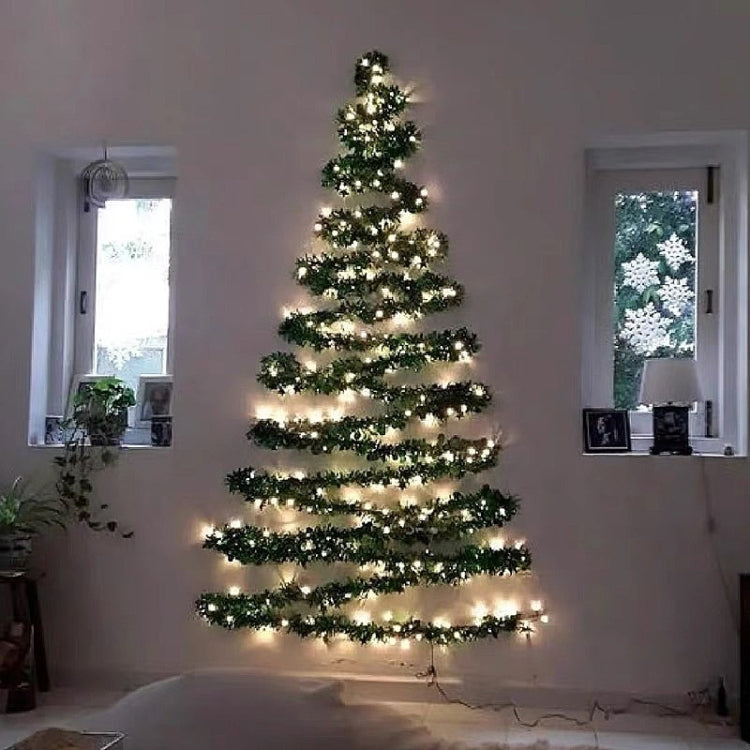 Christmas Rattan Lights DIY Wall Christmas Tree Festive Ambience Decoration Lights