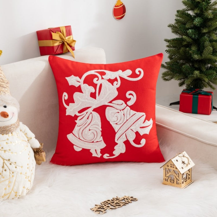 45x45cm Christmas Decoration Pillowcase Cartoon Printing Embroidery Pillow Cushion, Pillow Core Not Included