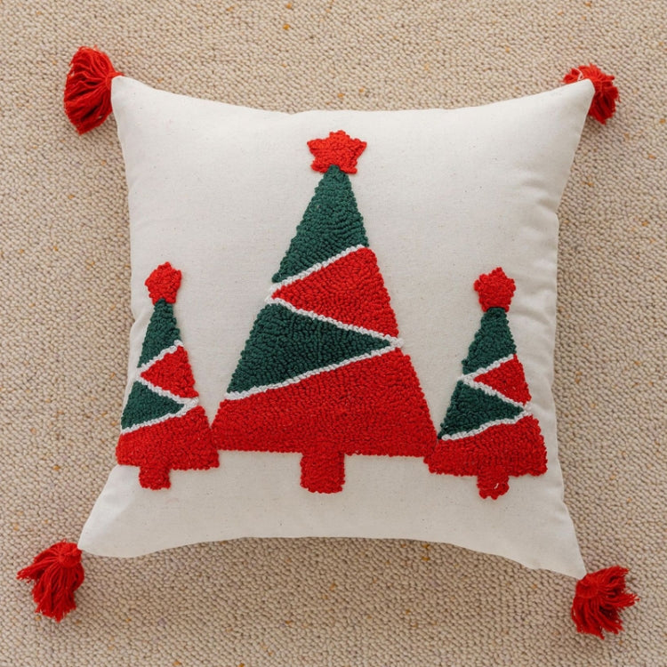 45x45cm Christmas Pillowcase Holiday Home Decoration Pillow Cover, Pillow Core Not Included