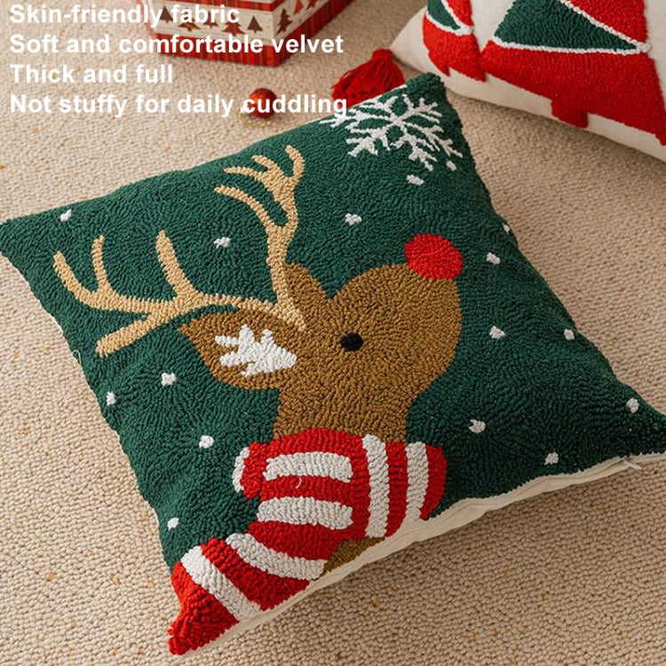 45x45cm Christmas Pillowcase Holiday Home Decoration Pillow Cover, Pillow Core Not Included