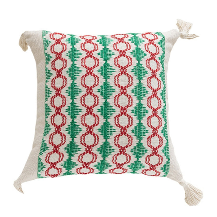 45x45cm Christmas Jacquard Sofa Pillowcase Simple Recliner Pillow Cover, Pillow Core Not Included