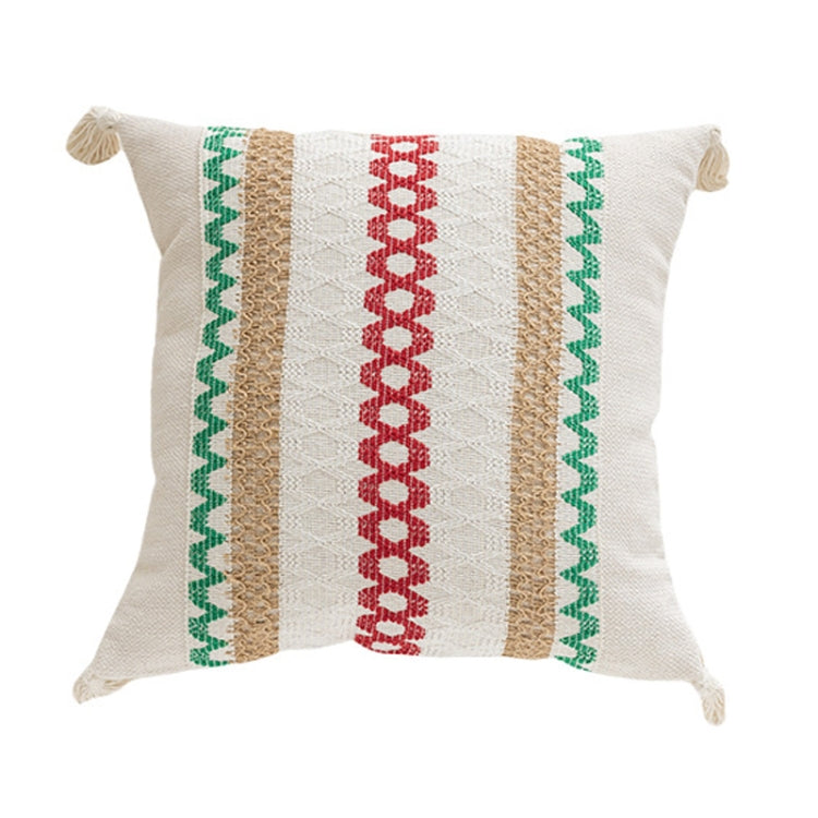 45x45cm Christmas Jacquard Sofa Pillowcase Simple Recliner Pillow Cover, Pillow Core Not Included
