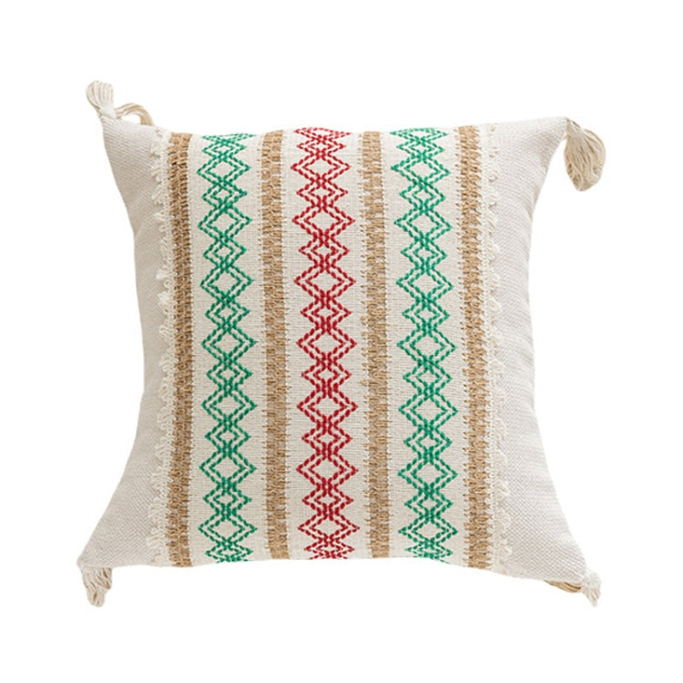 45x45cm Christmas Jacquard Sofa Pillowcase Simple Recliner Pillow Cover, Pillow Core Not Included