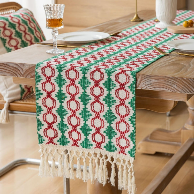 Christmas Towel Embroidery Table Flag Simple Tablecloths