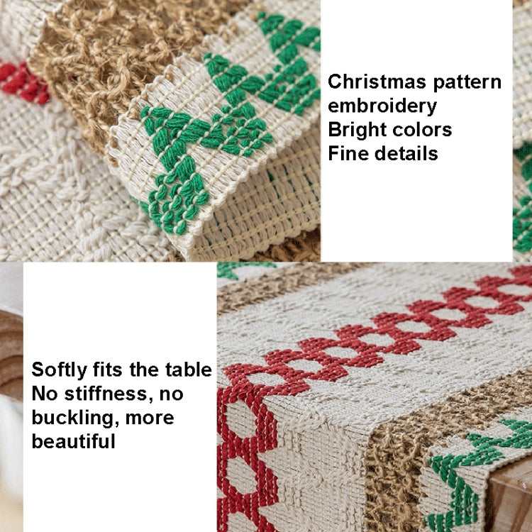 Christmas Towel Embroidery Table Flag Simple Tablecloths