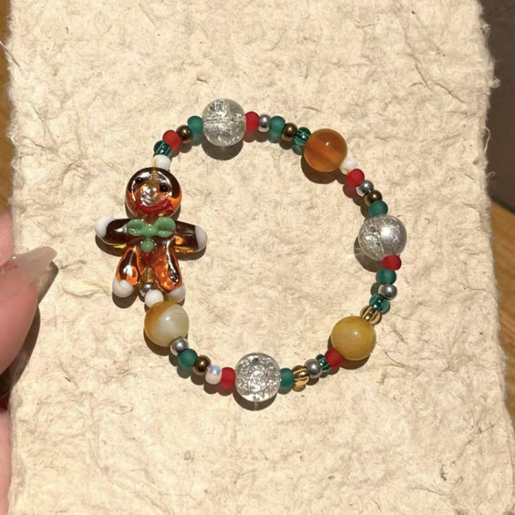 Christmas Beads Bracelet Holiday Ambience Exquisite Versatile Design Jewellery