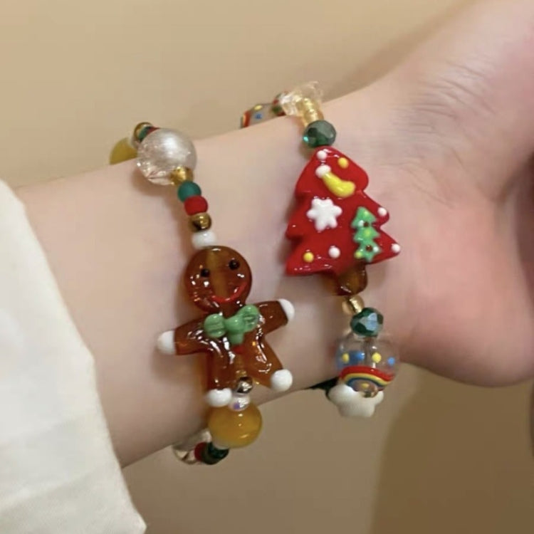 Christmas Beads Bracelet Holiday Ambience Exquisite Versatile Design Jewellery