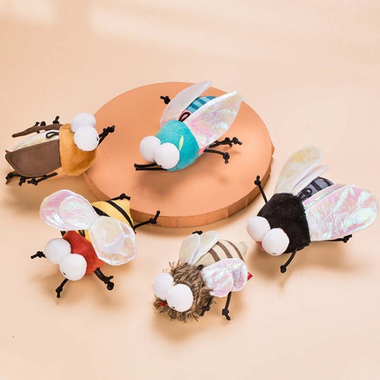 Pet Self-Exciting Relief Electrical Vocalized Insect Plush Toys