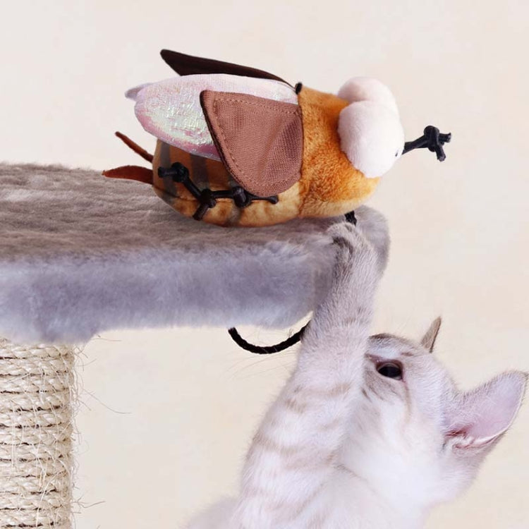 Pet Self-Exciting Relief Electrical Vocalized Insect Plush Toys