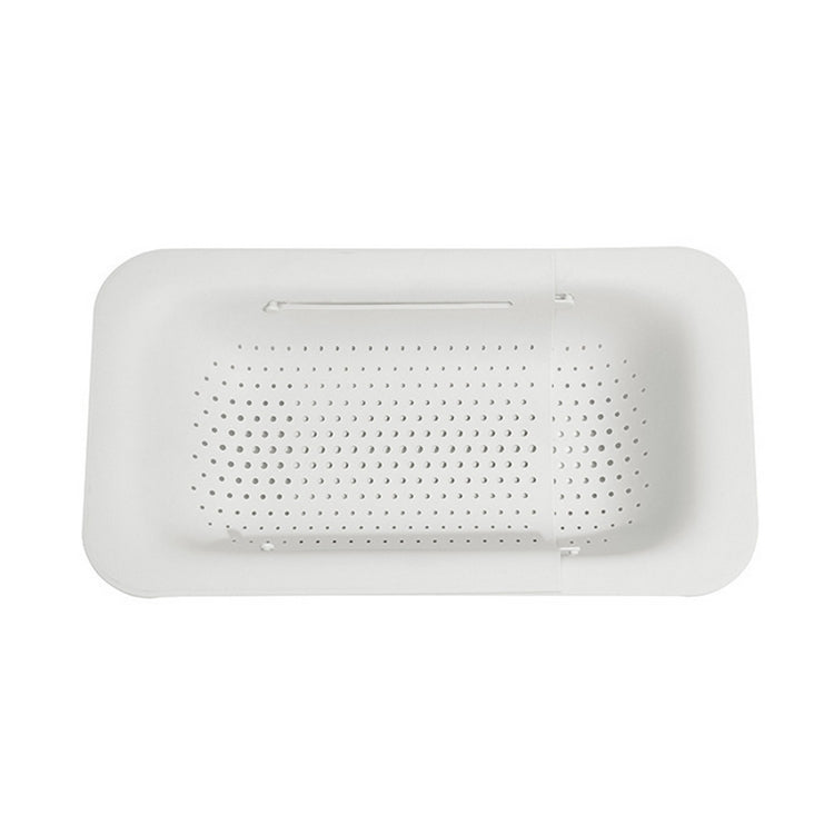 Retractable Plastic Drain Basket Sink Rack Kitchen Sink Vegetable Washing Basket
