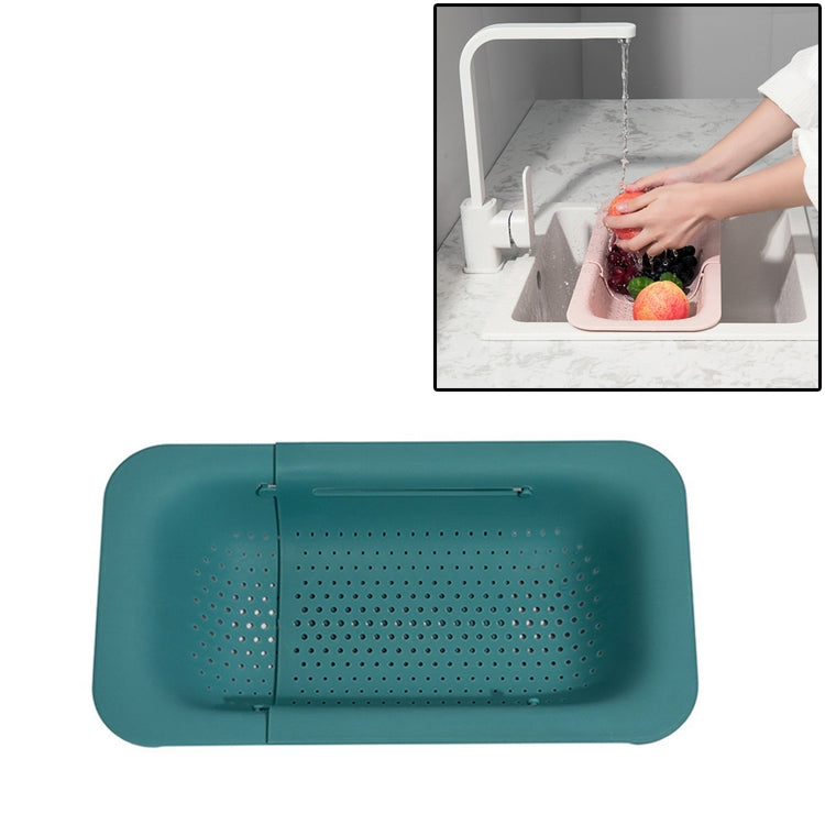 Retractable Plastic Drain Basket Sink Rack Kitchen Sink Vegetable Washing Basket