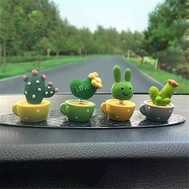 Adorable 4-in-1 Animal Cactus Collection for Spring Car Décor