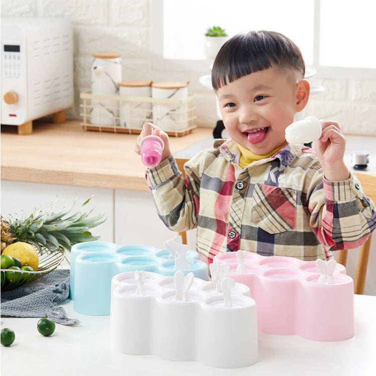 Creative Cartoon Feet Shape Silicone Ice Cube Mold Set Household Frozen Ice Lattice Refrigerator Square Plastic Ice DIY Food Supplement Box with Lid