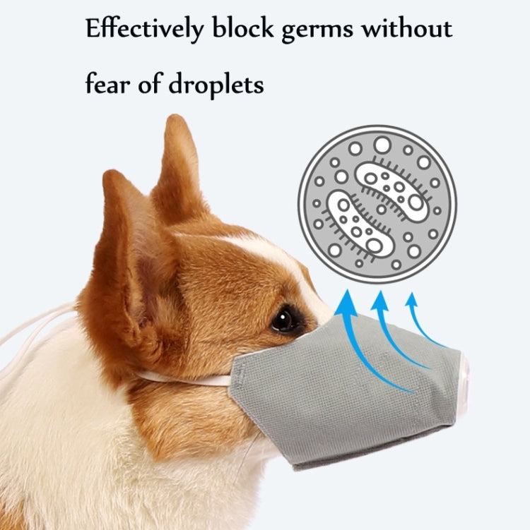 3 PCS Dog Dust And Haze Respirator Mask Pet Protective Mouth Cover