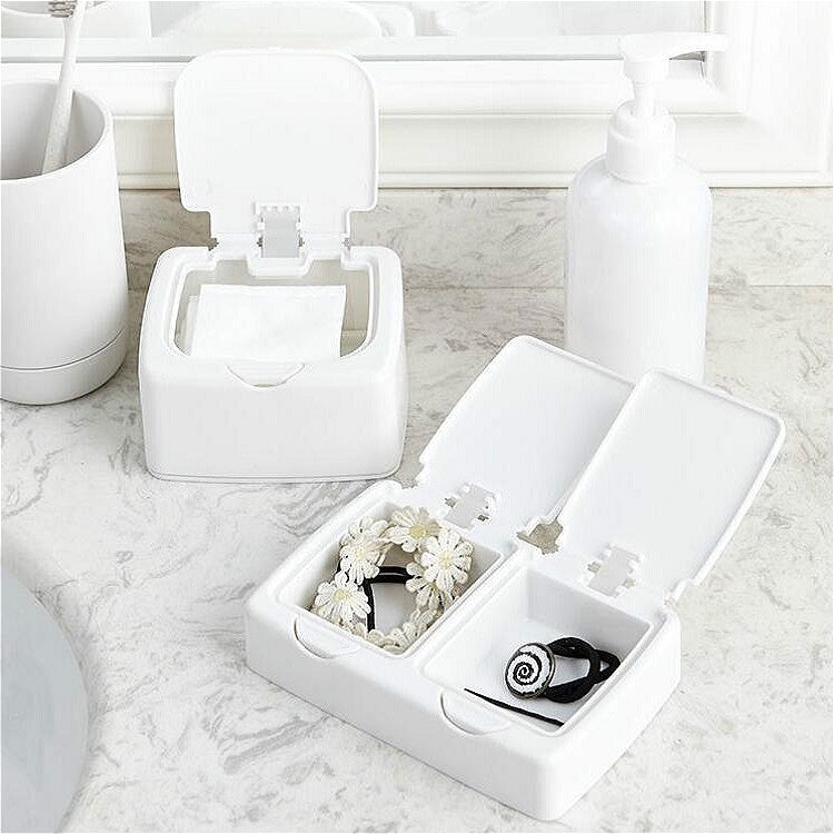 Desktop Key-type Storage Box Household Small Objects Dustproof Storage Box with Lid
