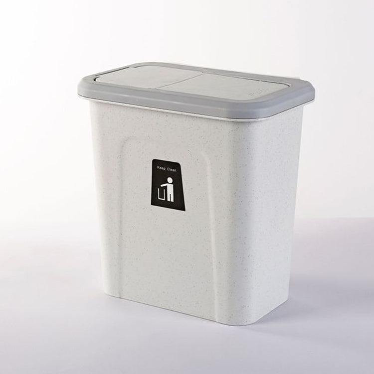 Kitchen Square Sorted Wall+mounted Hanging Plastic Sanitary Trash Can