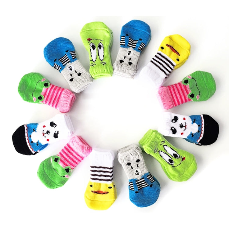 4pcs /Set Cute Puppy Dogs Pet Knitted Anti-slip Socks