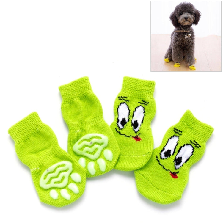 4pcs /Set Cute Puppy Dogs Pet Knitted Anti-slip Socks