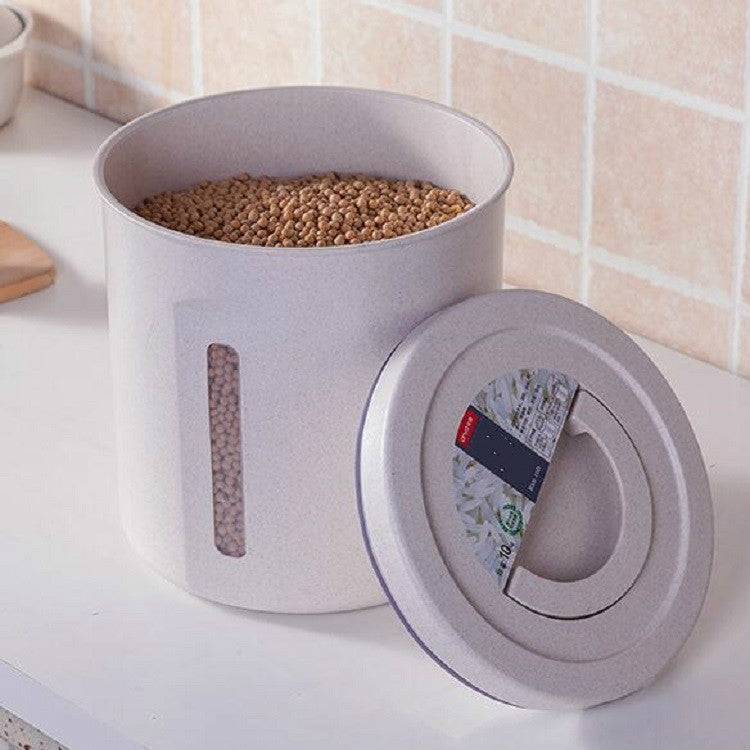 Household Rice Barrel Grain Fiber Moisture-proof Sealed Grain Multi-grain Storage Tank Tlour Box