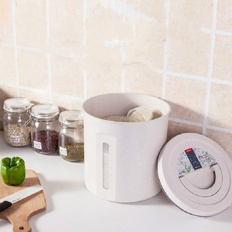 Household Rice Barrel Grain Fiber Moisture-proof Sealed Grain Multi-grain Storage Tank Tlour Box