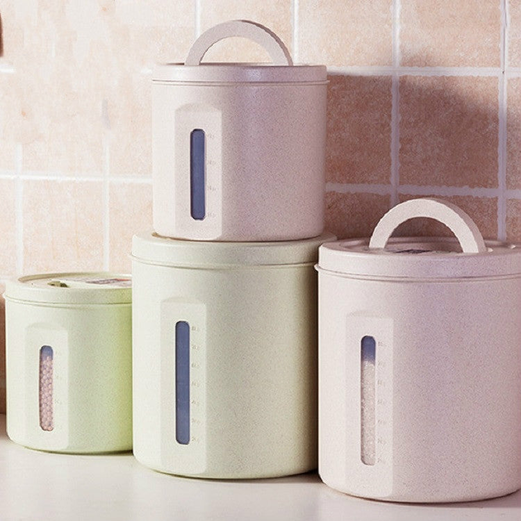 Household Rice Barrel Grain Fiber Moisture-proof Sealed Grain Multi-grain Storage Tank Tlour Box