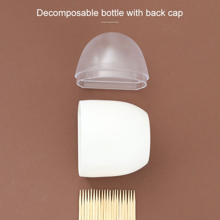 Household Living Room Egg Shape Magnetic Suction Toothpick Box Refrigerator Magnetite Toothpick Holder Random Color Delivery