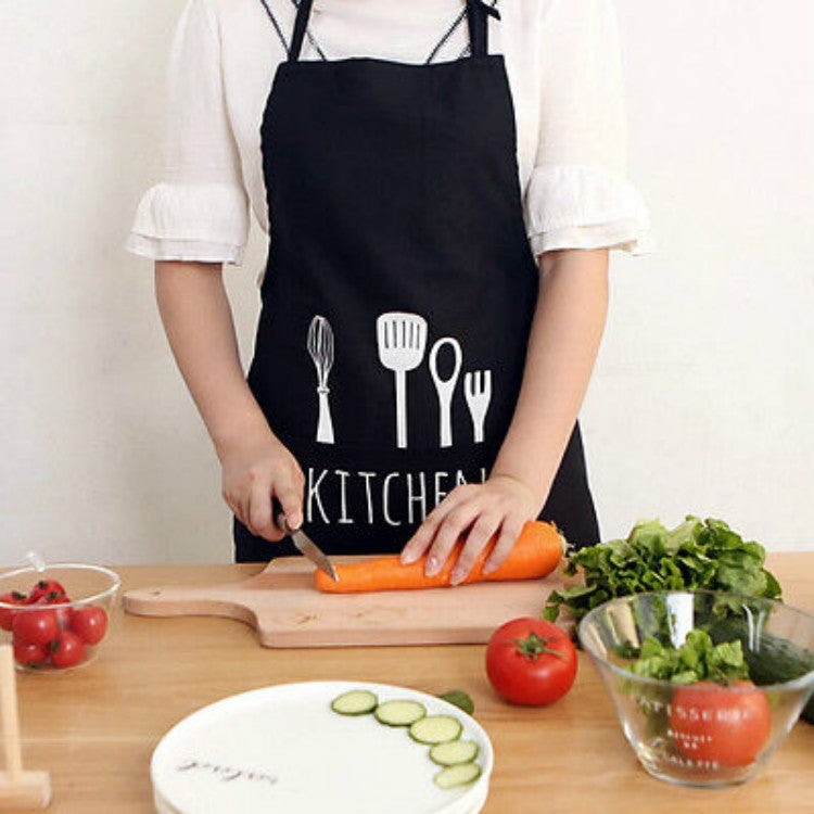 Printing Cutlery Pattern Kitchen Bakery Apron