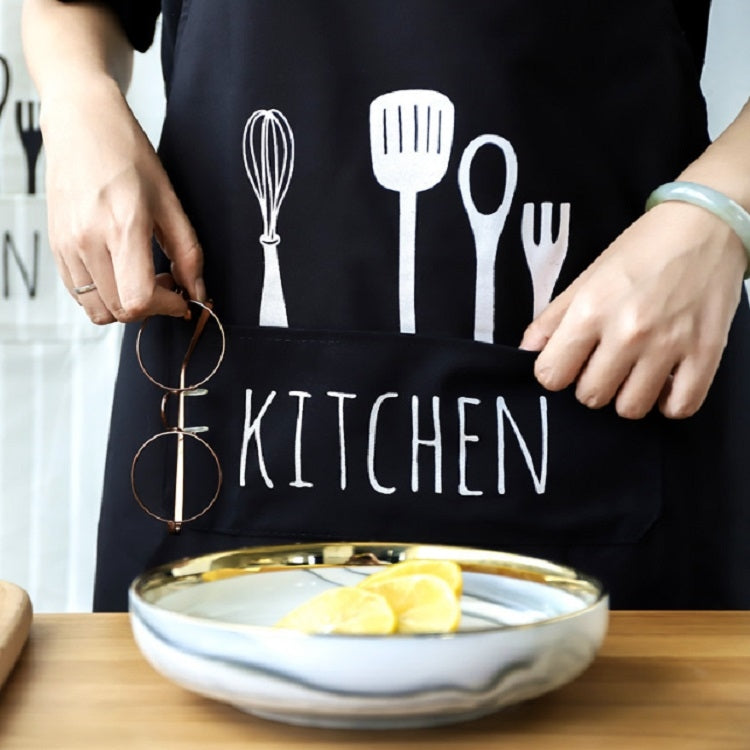 Printing Cutlery Pattern Kitchen Bakery Apron