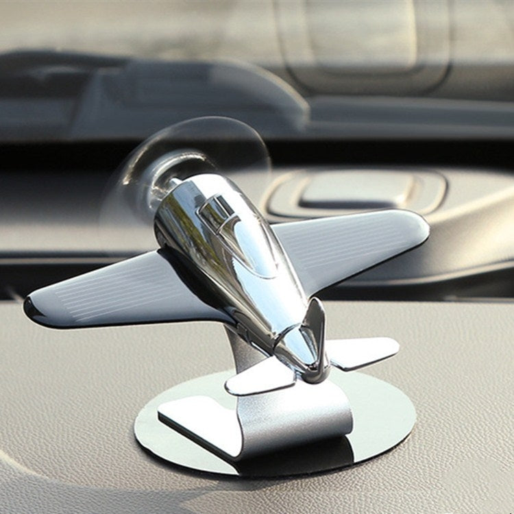 Solar Aromatherapy Car Décor - Whimsical Rotating Aircraft Fragrance Holder