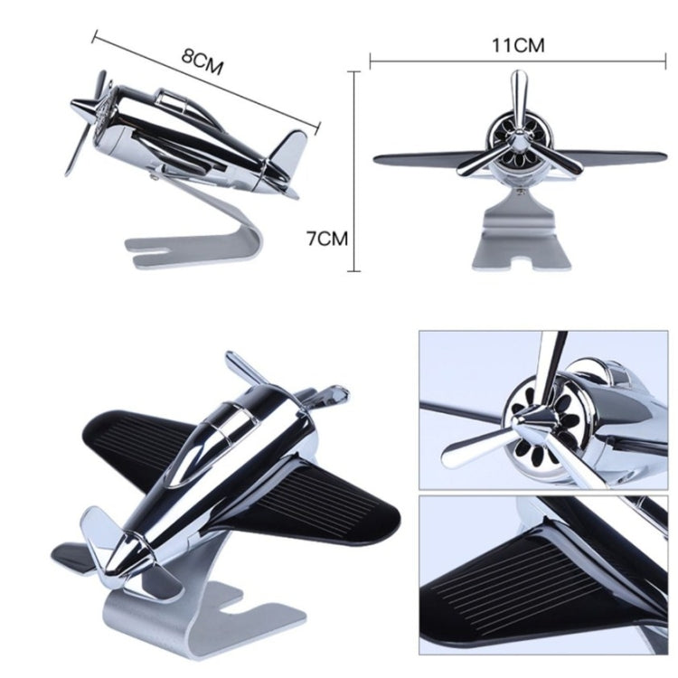 Solar Aromatherapy Car Décor - Whimsical Rotating Aircraft Fragrance Holder